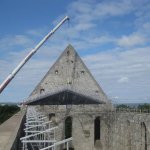 Delta scaffold and roof delivered on a church in Estland.jpg