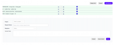 EasyPM app Online material oder system step 2.png